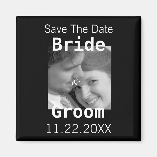 セーブ・ザ・デート あなたの写真マグネット - マグネット (正面)
