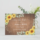 セーブ·ザ·デート·バーン·ウッド·ヒマワリー 案内状 (スタンド正面)