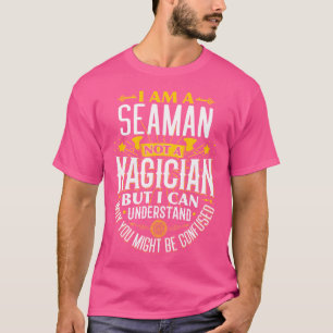 セーマンアイデア面白い魔術師じゃない船乗り Tシャツ