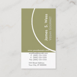 セーモダンジグリーン(半円モダン) 名刺