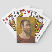 セーラおもしろいー顔ヴィンテージアートファミリートランプのポーカーゲーム トランプ (裏面)