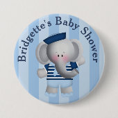 セーラカスタマイズー象の赤ちゃんシャワーボタン 缶バッジ (正面)