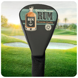 セーラパーソナライズされたラム酒ボトルレトロ標識 ゴルフヘッドカバー