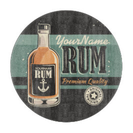 セーラパーソナライズされたーラム酒ボトルレトロ標識  カッティングボード