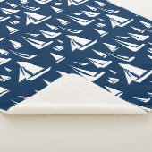 セーラボー航海のツネイビーブルー シェルパブランケット (3/4)