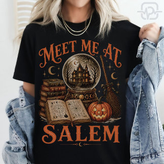 セーラムで会いましょう ハロウィン 魔女 水晶玉 Tシャツ