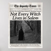セーラムの魔女のカスタムハロウィーン新聞壁アート ポスター (正面)