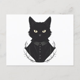 セーラムの魔法の黒猫 インビテーションポストカード