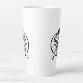 セーラム魔女の箒工場 - 楽しいビンテージゴシック カフェラテマグ (正面)