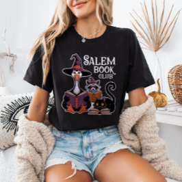 セーラム・ブッククラブ・ハロウィーン・ブックワーム・アニマルズ Tシャツ