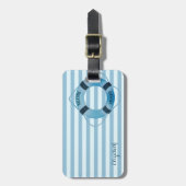 セーラモダンー航海のライフベルト,ストライプ ラゲッジタグ (正面縦)