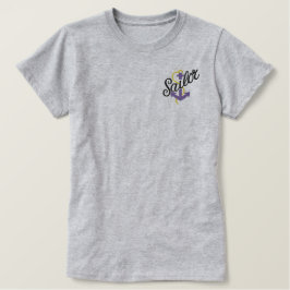 セーラーいかり 刺繍入りTシャツ