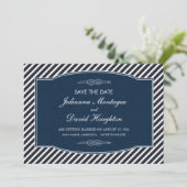 セーラーのノット - 結婚式の日時お知らせカード 招待状 (スタンド正面)