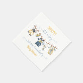 セーラーアホ航海のイボーイ赤ちゃんシャワー物干し スタンダードカクテルナプキン (角)