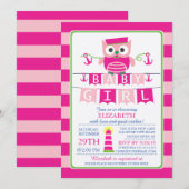 セーラーオール ナウチカルガール ベビーシャワー 招待状 (正面/裏面)