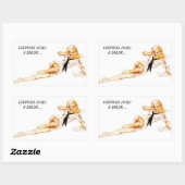 セーラーガール 長方形シール (シート)