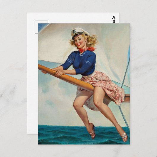 セーラースピリットがピンと張る ポストカード (正面/裏面)