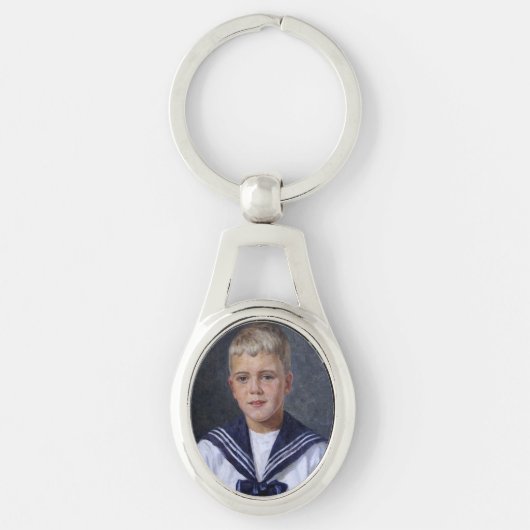 セーラースーツを着た少年 キーホルダー (正面)