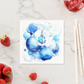 セーラーズジャーニー・航海のボーイ・ベビシャワ スタンダードカクテルナプキン (インサイチュ)