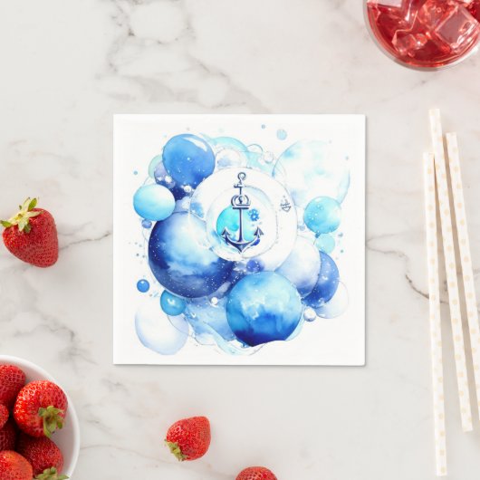 セーラーズジャーニー・航海のボーイ・ベビシャワ スタンダードカクテルナプキン (インサイチュ)