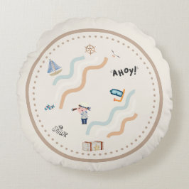 セーラーズドリーム子供部屋ラウンドピロー ラウンドクッション