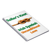 セーラーズノットアイリッシュシンボル:無条件の愛 ノートブック (右側)