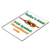 セーラーズノットアイリッシュシンボル:無条件の愛 ノートブック (左側)