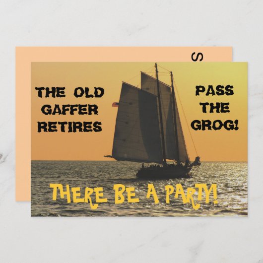 セーラーズリタイアメント招待状 招待状 (正面/裏面)