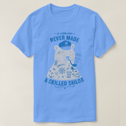 セーラータトゥー入りクマ Tシャツ (デザイン正面)