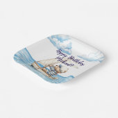 セーラーテディベア誕生日パーティー ペーパープレート (傾斜あり)