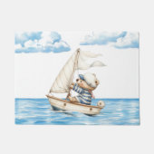 セーラーテディベア ドアマット (正面)