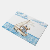 セーラーテディベア ドアマット (アングル)