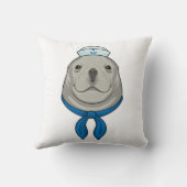 セーラーハットでセーラー服 クッション (裏面)