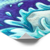 セーラーファンタジー人魚が人馬に乗って乗馬 ポスター (角)