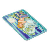 セーラーファンタジー人魚が人馬に乗って乗馬 マグネット (右側)