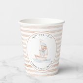 セーラーベアータンストライプベビーシャワー 紙コップ (裏面)