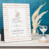 セーラーベアータンストライプ歓迎 フォトプラーク (側面)