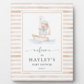 セーラーベアータンストライプ歓迎 フォトプラーク (正面)