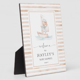 セーラーベアータンストライプ歓迎 フォトプラーク