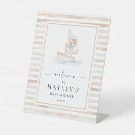 セーラーベアータンストライプ歓迎 台座サイン