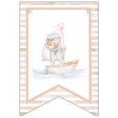 セーラーベアータンストライプ誕生日バンティングフラッグ バンティングフラッグ (第1の旗)