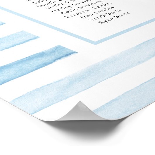 セーラーベアーブルーストライプの座席表 ポスター (角)