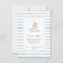 セーラーベアーブルーストライプチケットラッフル挿入カード