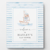 セーラーベアーブルーストライプ歓迎 フォトプラーク (正面)