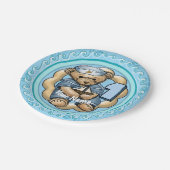 セーラーベア1歳の誕生日紙プレート ペーパープレート (アングル)