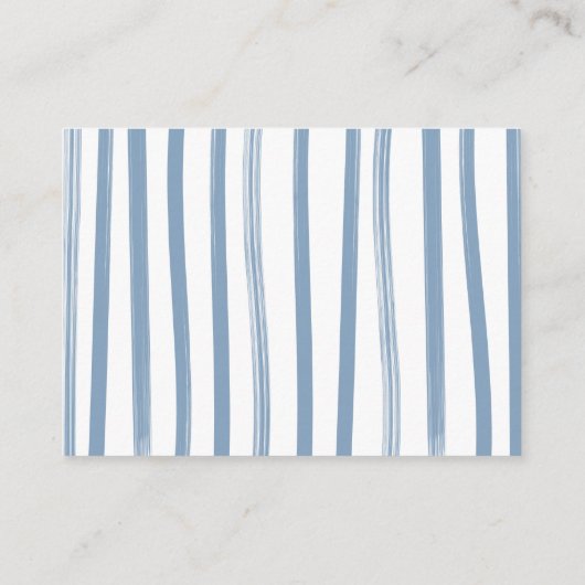 セーラーベビーシャワー物干しおむつラッフル エンクロージャーカード (裏面)