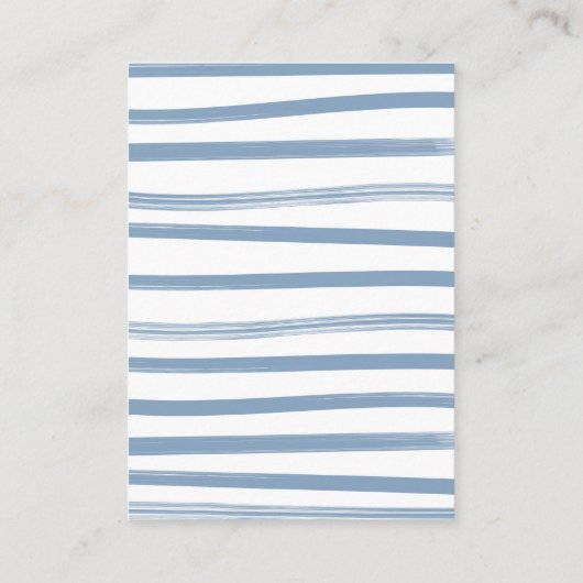 セーラーベビーシャワー物干し線で本を持ってくる エンクロージャーカード (裏面)