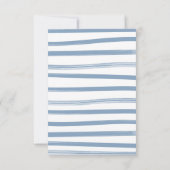 セーラーベビーシャワー物干し線で本を持ってくる 招待状 (裏面)