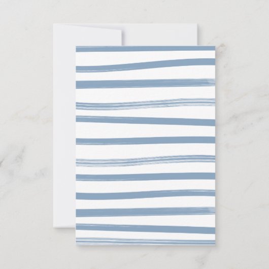 セーラーベビーシャワー物干し線で本を持ってくる 招待状 (裏面)