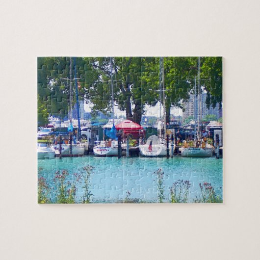 セーラーボーツイン波止場 ジグソーパズル (横)